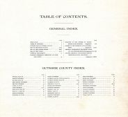 Table of Contents, Guthrie County 1900